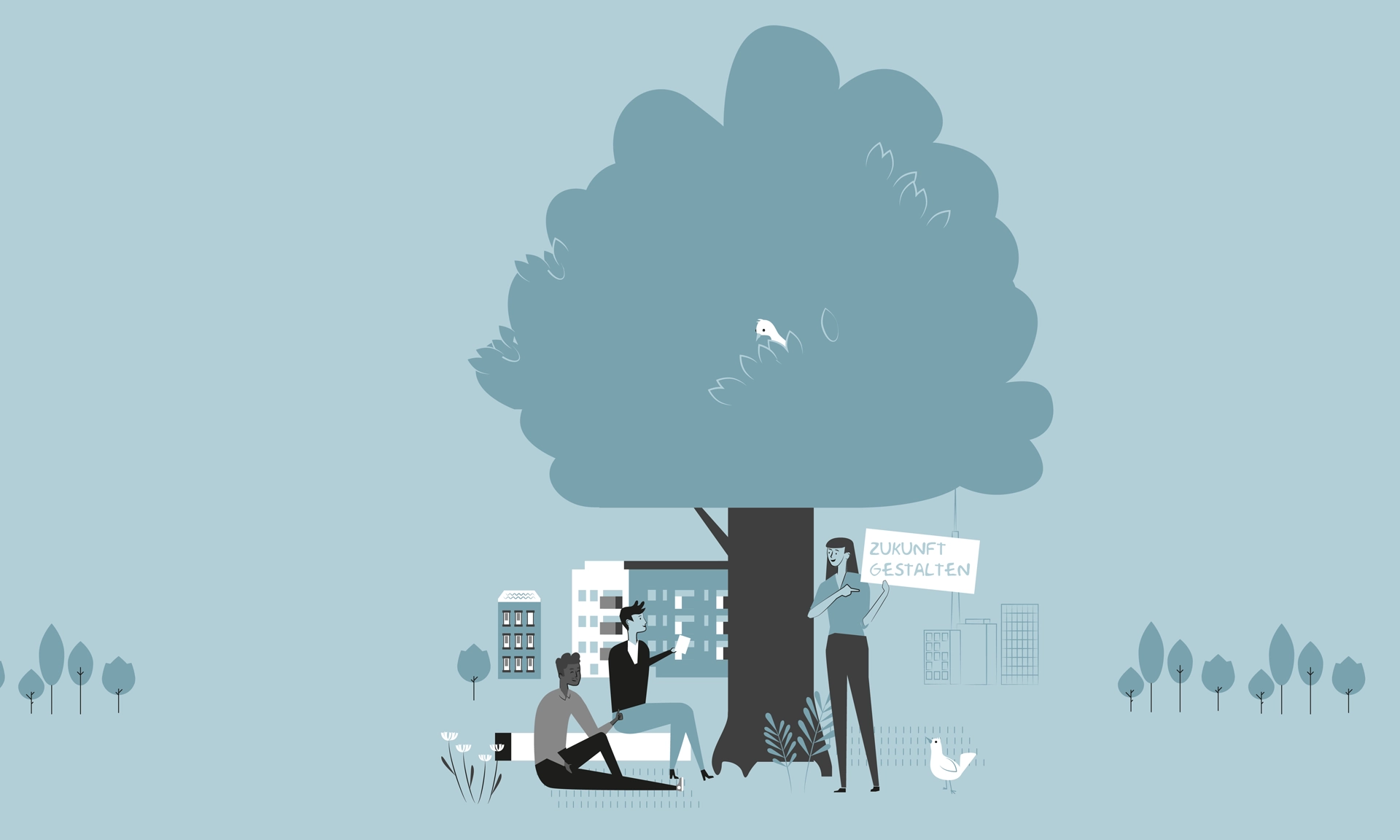 Illustrationen für einen digitalen Nachhaltigkeitsbericht #6